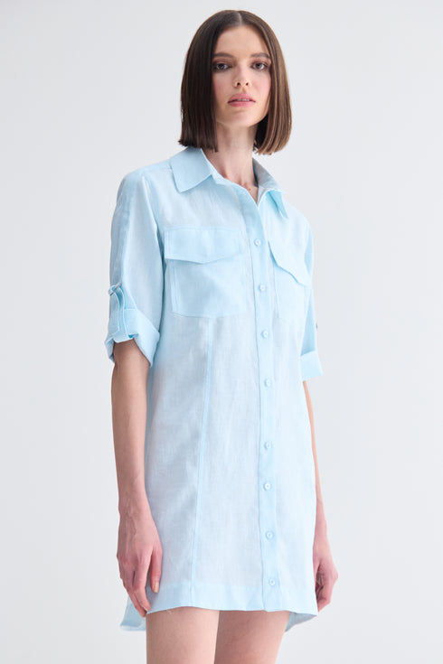 CHEMISE AZUL CLARO
